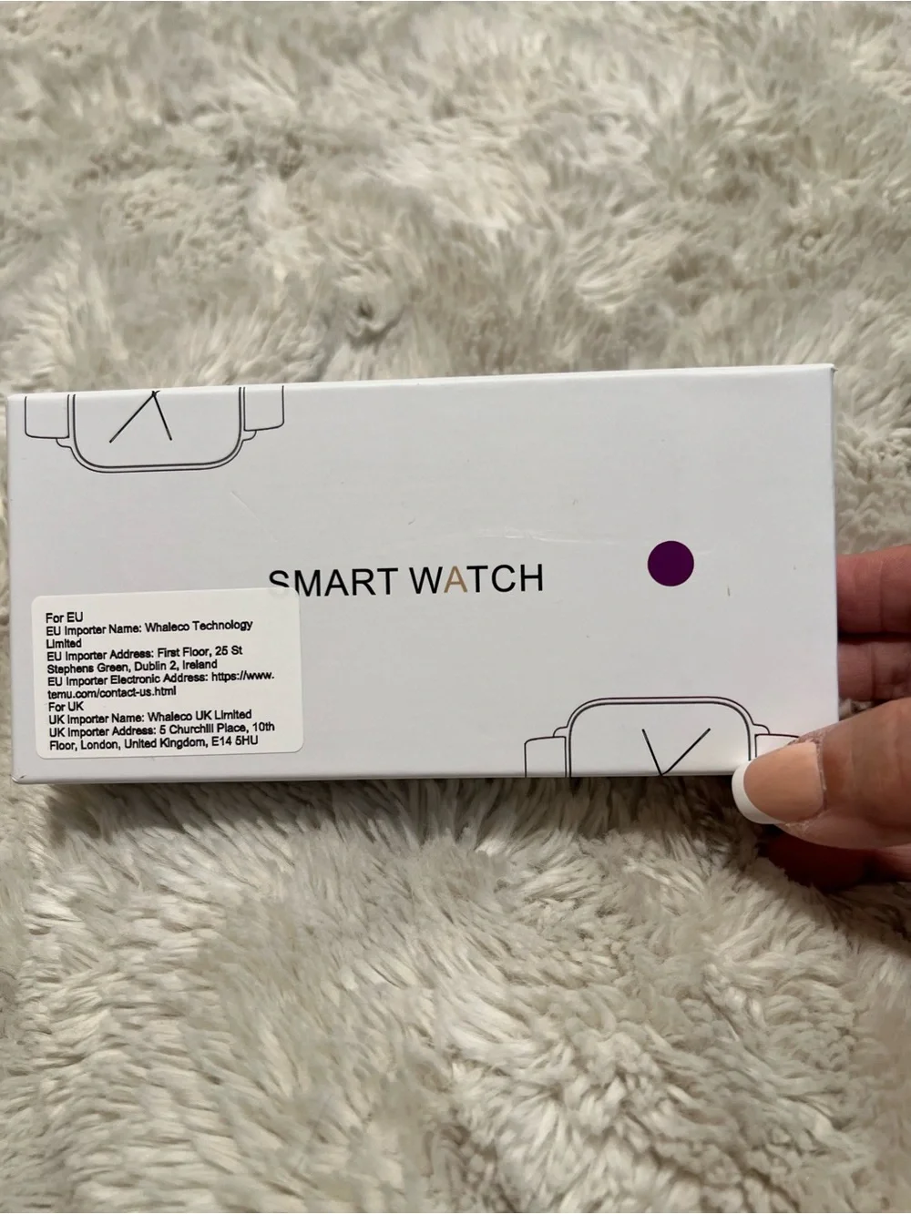 Pink Smartwatch with Silicone Band - Smart Watch